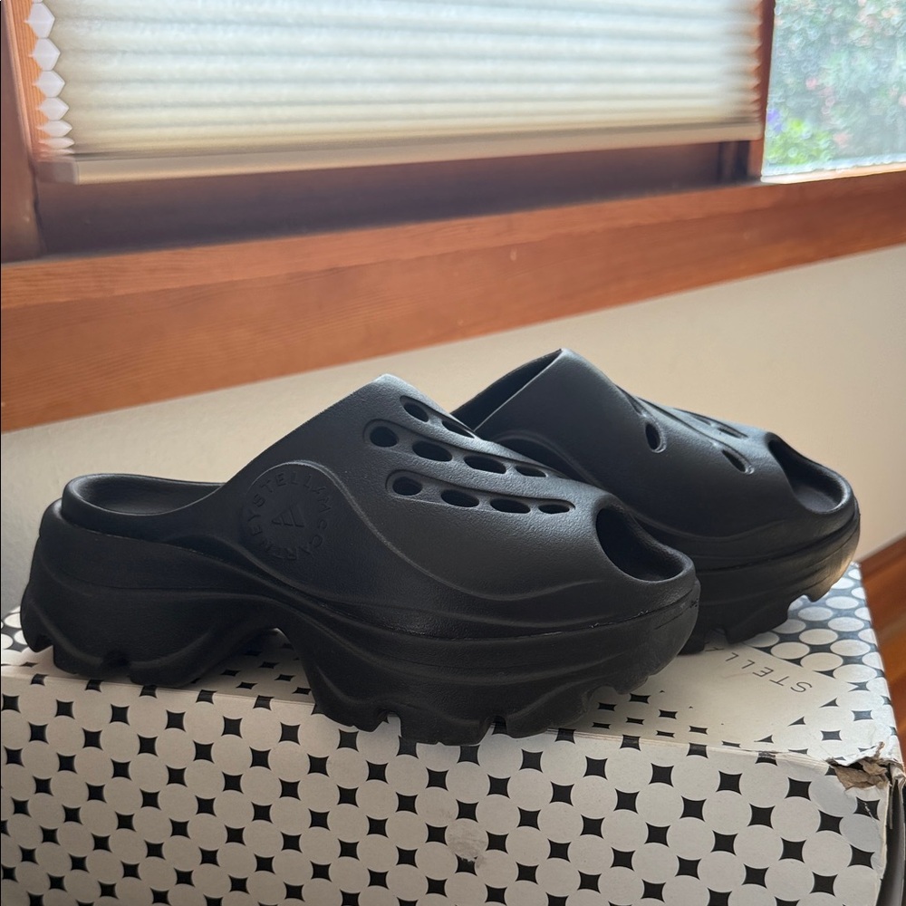 Adidas by Stella McCartney Black Mules